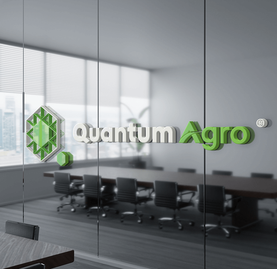 Quantum Agro logo, light version