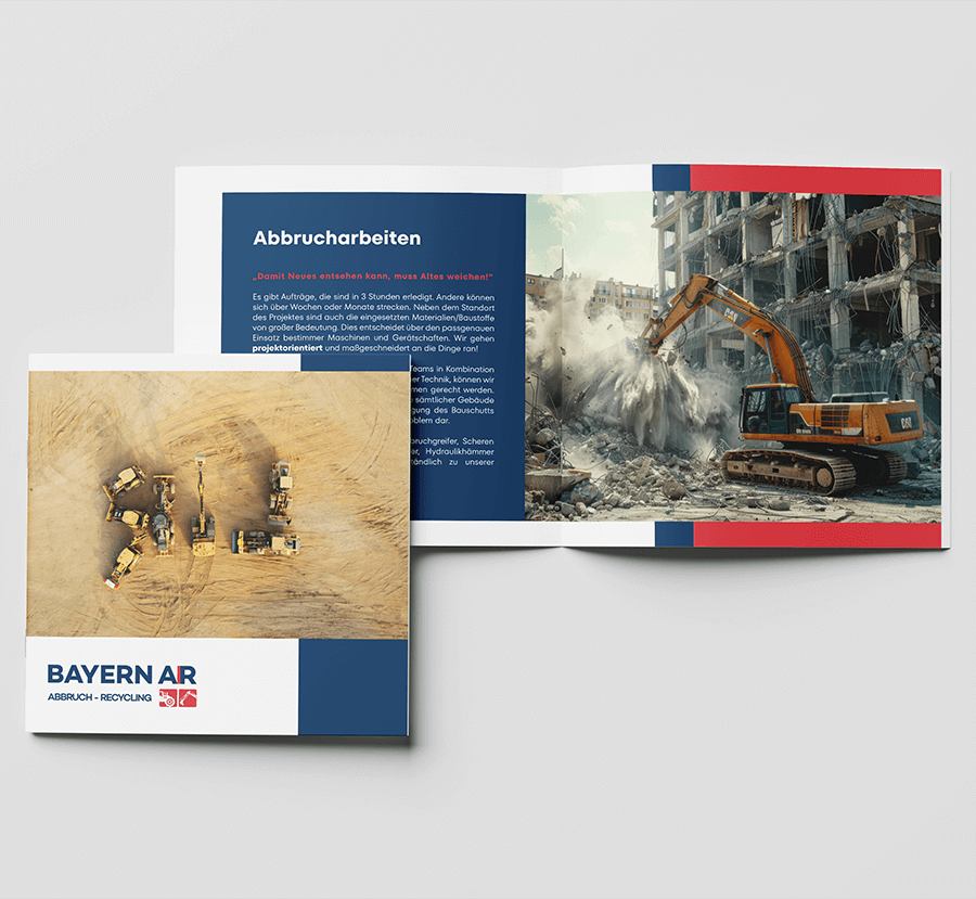 BayernAR brochure: cover and demolition page